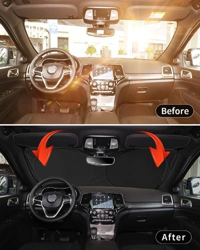 INSAUTO for Tundra 2020 Windshield Sunshade Car Window Sun Shade Custom Fit - Image 3
