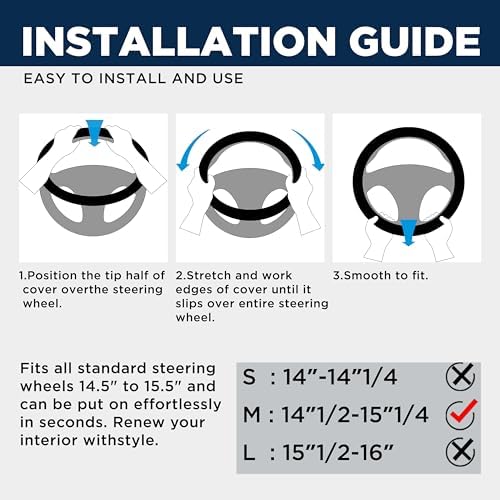 Road Comforts Car Steering Wheel Cover - Image 6