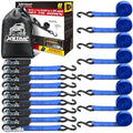 XSTRAP STANDARD 8-PK Ratchet Tie Down Straps by XSTRAPSTANDARD