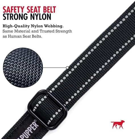 Tuff Pupper Dog Seat Belt | Adjustable Length Dog Seatbelt Restraint | - Image 5