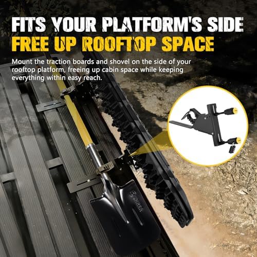 BUNKER INDUST Traction Board Recovery Kit, Side Mount Bracket Kit - Image 3