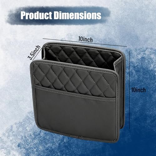 Car Seat Back Organizer, Leather Automotive Backseat Hanging Storage Pocket - Image 2