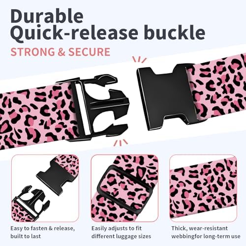 Luggage Strap for Suitcases Adjustable Travel Belt - Image 3