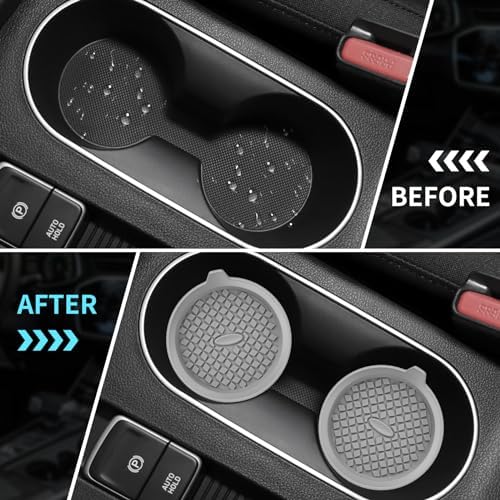 ME.FAN Car Cup Holder Coasters Silicone Cups Mats, Automotive Universal - Image 5