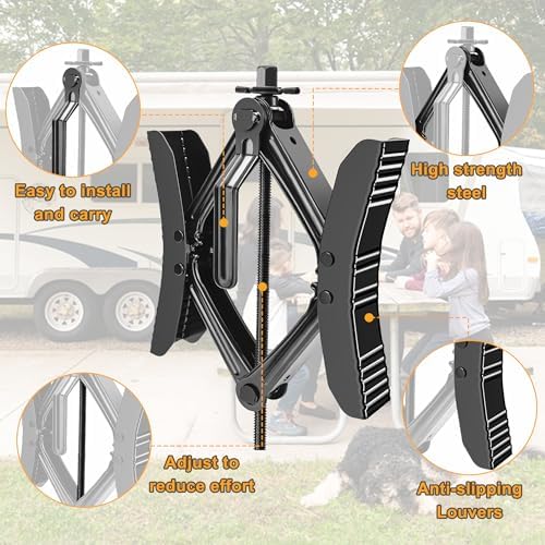 Lezcufer Camper Wheel Chock Stabilizer 2 Sets - Image 5