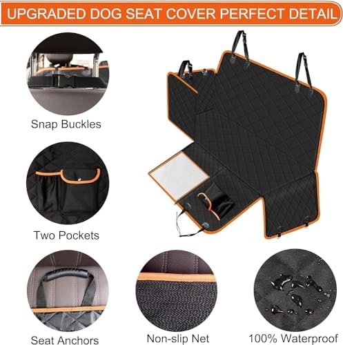 Femuar Dog Car Seat Cover, Waterproof Nonslip Pet Seat Cover - Image 4