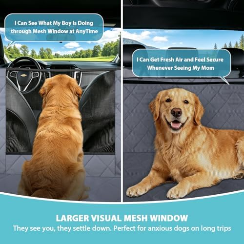 XL Dog Car Seat Cover for Back Seat - Image 2