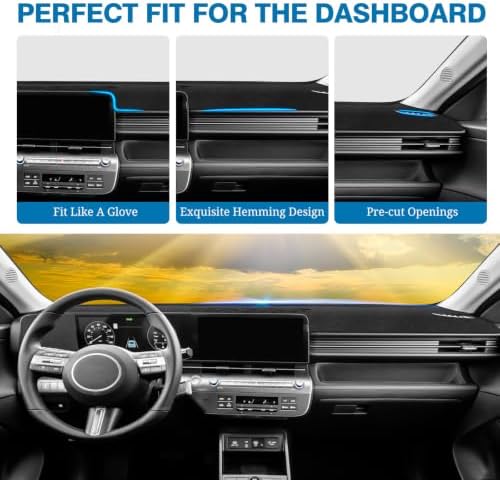 FIILINES Dash Cover for 2024 2025 2026 Hyundai Kona, Dashboard Mat Exact Fit - Image 4