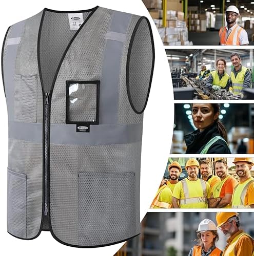 JKSafety Safety Vest for men women Hi Vis Vest - Image 5