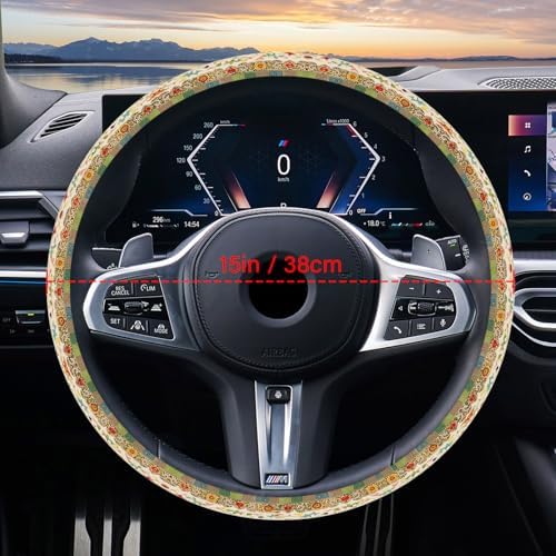 Steering Wheel Cover Neoprene Material Most Cars Men&Women Universal 15 inch - Image 3