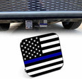 Trailer Hitch Receiver Covers Thin Blue Line American Flag Hitch Cover Protector by Beabes