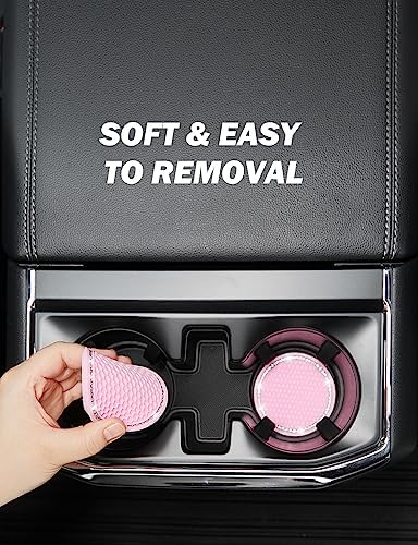 JOYTUTUS Cup Holder Coasters for Car, 2 Pack Universal Anti-Slip Car Coasters - Image 3