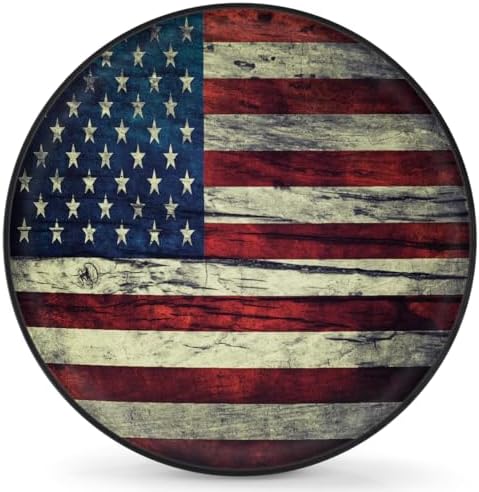 Flag Spare Tire Cover 17in Spare Wheel Covers Tire Storage Cover by YoYoYuchong