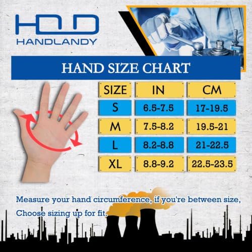 HANDLANDY Work Gloves for Men & Women, Utility Mechanic Working Gloves Touch - Image 6