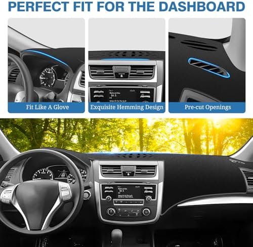 FIILINES Dash Cover for 2013-2018 Nissan Altima, Dashboard Mat Exact Fit for - Image 4