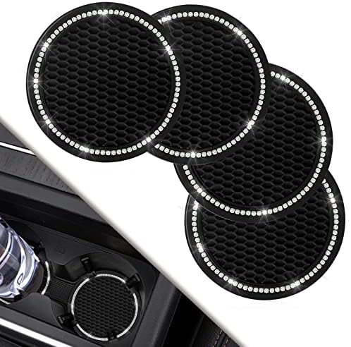 Car Coasters, 4 Pack Universal Vehicle Bling Car Coaster, COCASES Crystal by COCASES