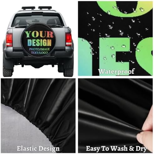 Custom Name Spare Tire Cover Dust-Proof Wheel Protector - Image 3