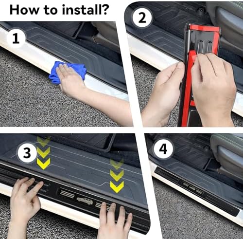 4PCS Door Sill Protector Compatible - Image 4