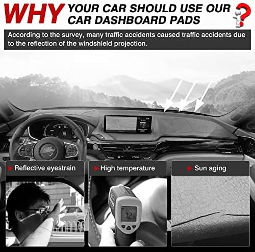 Autorder Dashboard Cover Mat for Acura MDX 2022 2023 2024 Accessories Dash - Image 2