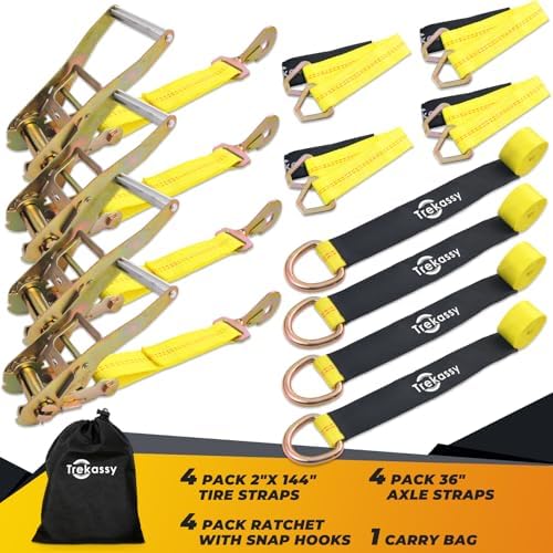 Trekassy 2" x 144" Car Tie Down Straps - Image 2