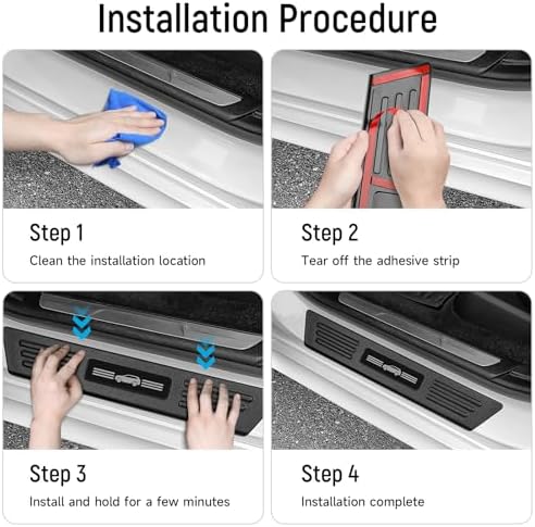 ZZEQYG 4 Pcs Door Sill Protector - Image 6