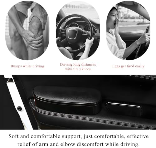 Yourkar 2 PCS Car Armrest Support Cover, Left Side Door Armrest Cushion Pad - Image 4