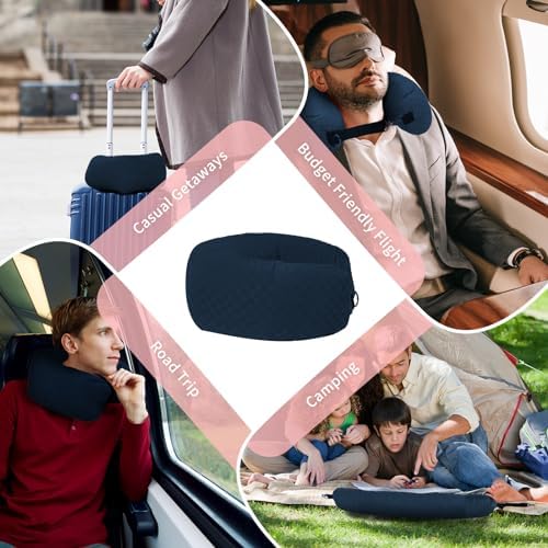 Stuffable Neck Pillow for Travel, Packable Neck Pillow - Image 7