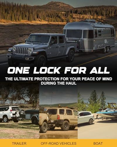 RETRUE Universal Trailer Coupler Lock, Heavy-Duty Hitch Ball Lock - Image 6