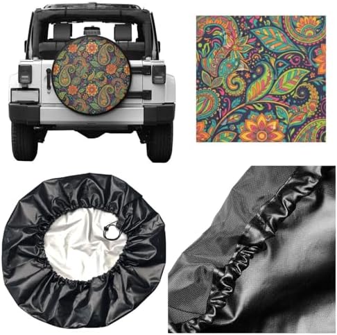 Paisley Spare Tire Cover Wheel Protector Universal Fit - Image 5