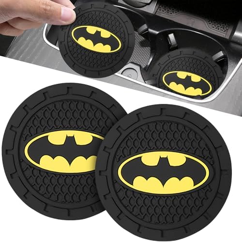 Cup Holder Insert Coaster for Batman DC Fans, Anti Slip Car Cup Coaster by Tuzinano