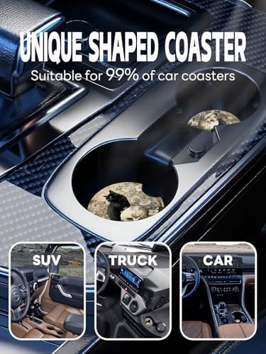 WOCOCN Car Coasters, Cup Holder Coasters - Image 6