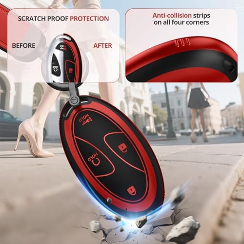 for Hyundai Key Fob Cover & Leather Keychain - Image 6