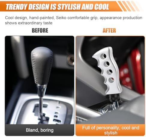 BDZMC Car Gear Shift Handle Lever Knob, Resin Grip Shift Knob - Image 4