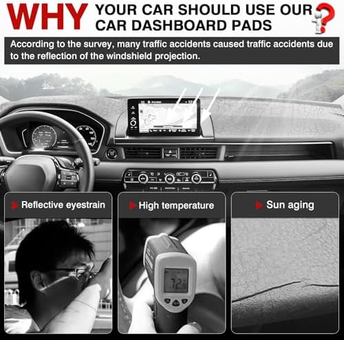 Autorder Dashboard Cover Mat for 2023 2024 2025 2026 Honda Pilot Accessories - Image 2