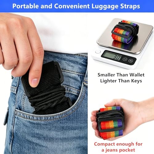 Luggage Straps for Suitcases, 2026 Multi Use Strong Adjustable Luggage - Image 4