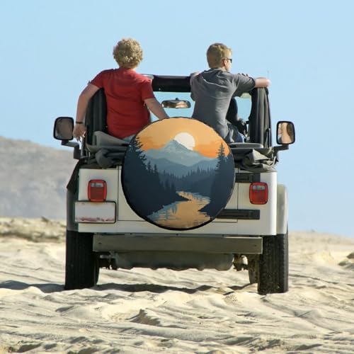Camping Spare Tire Cover Mountain Adventure Protectors Weatherproof Dust-Proof - Image 6