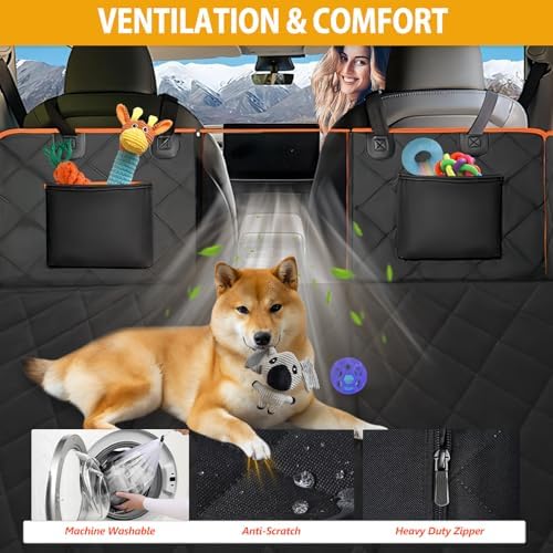 Hard Bottom Dog Car Seat Cover for Back Seat, Backseat Extender - Image 6