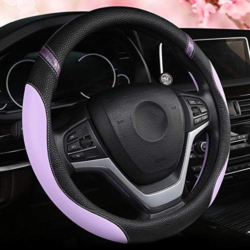 Universal Leather Steering Wheel Cover by Cxtiy