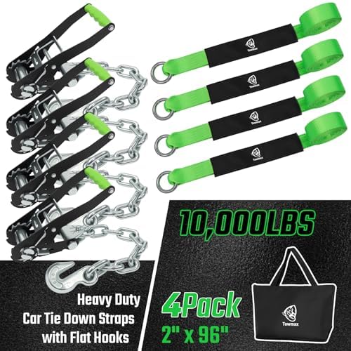 4 Pack Car Tie Down Straps for Trailers - Image 3