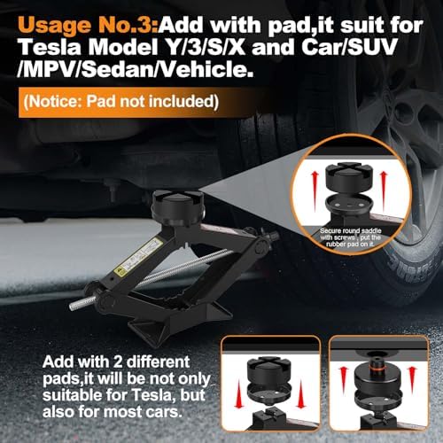 Scissor Car Jack Kit for Tesla & SUV – 2.5 Ton - Image 6