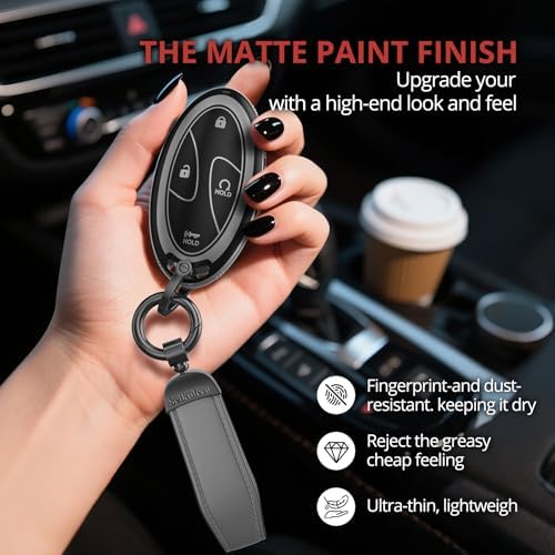for Hyundai Key Fob Cover & Leather Keychain - Image 5