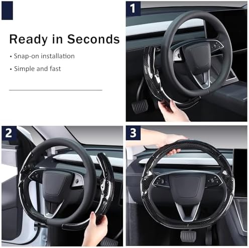 Steering Wheel Cover for Tesla Model Y 2025- Present/Model 3 Highland - Image 6