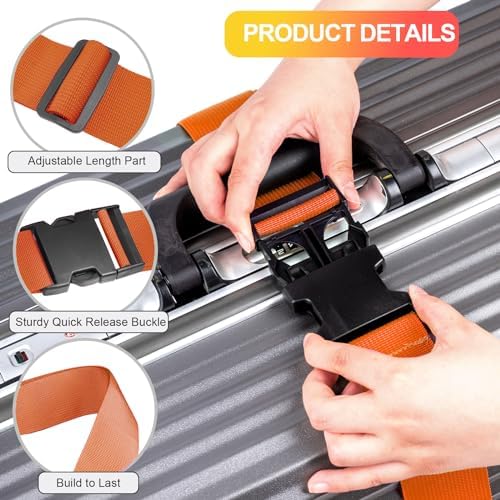 Luggage Straps for Suitcases TSA Approved, Travel Belt Suitcase Belt, Suitcase - Image 6
