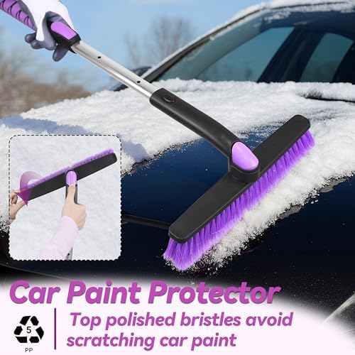 Gardzen 57" Extendable Snow Brush - Image 2