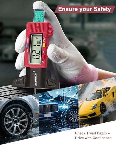 GODESON Tire Tread Depth Gauge, Digital Tire Thread Depth Gauge - Image 6