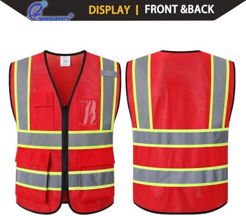 Hi Vis Reflective Safety Vest for Men Women - Image 6