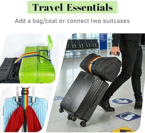 2 Pack Multi Use Strong Adjustable Luggage Connector Straps - Image 3