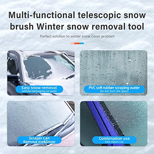 34'' to 41'' Extendable Snow Brush, Ice Scraper - Image 7