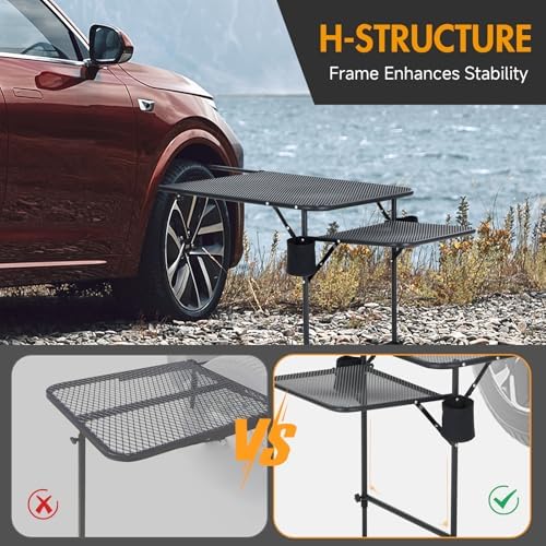 CDEN Tailgate Table, Car Desk, Tailgate Table, Car Camping, Camping Tables - Image 6