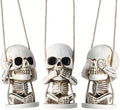 Skull Decor for Rear View Mirror Accessories Spooky Halloween Tree Ornament by Idefair